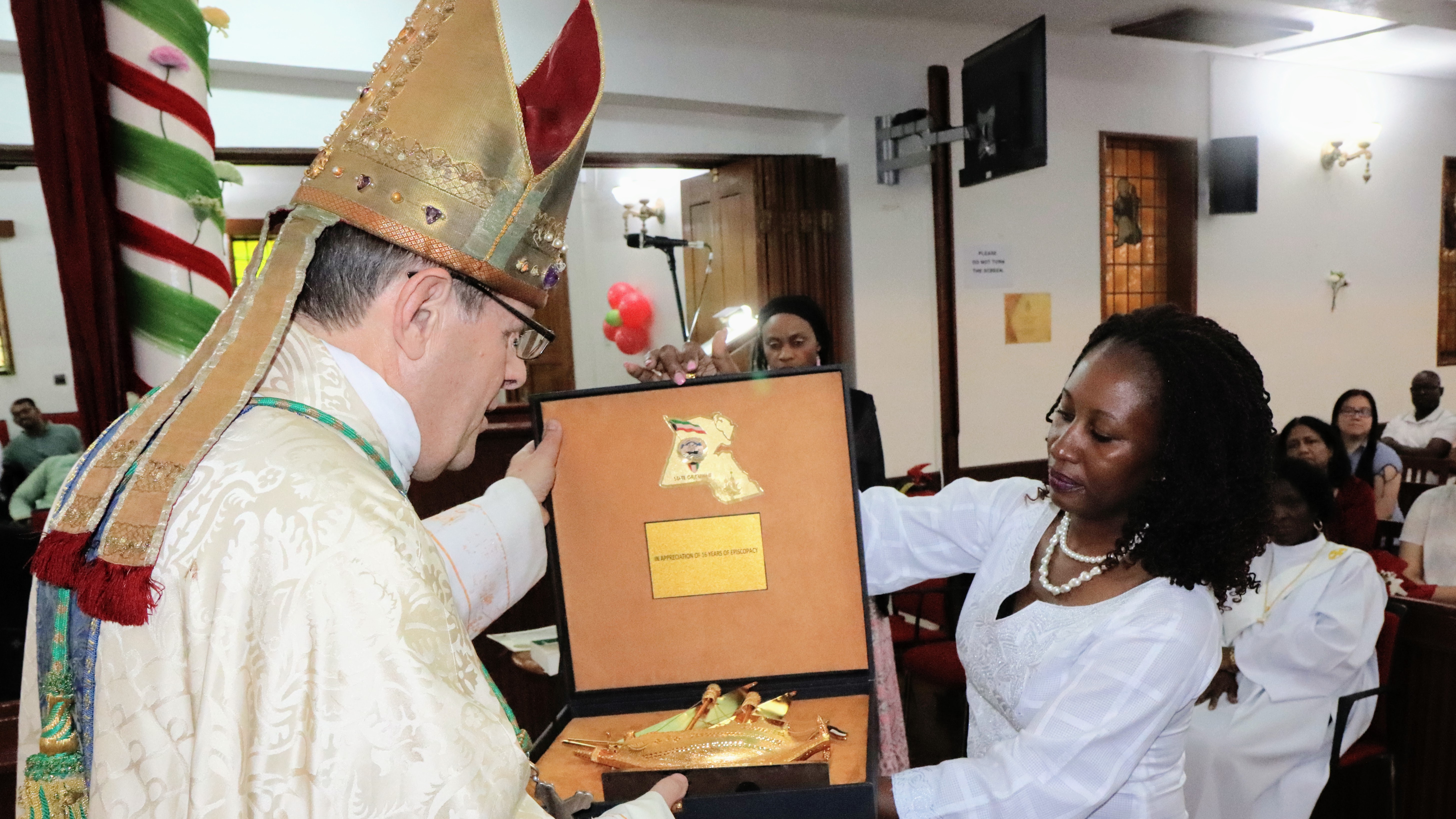 Arch Bishop Michael Lewis's farewell ceremony on his retirement.